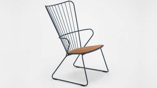 houe poan lounge chair midnight blue 1