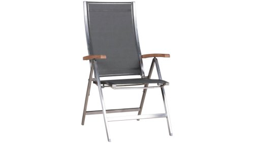 zebra one verstelbare stoel teak dark grey